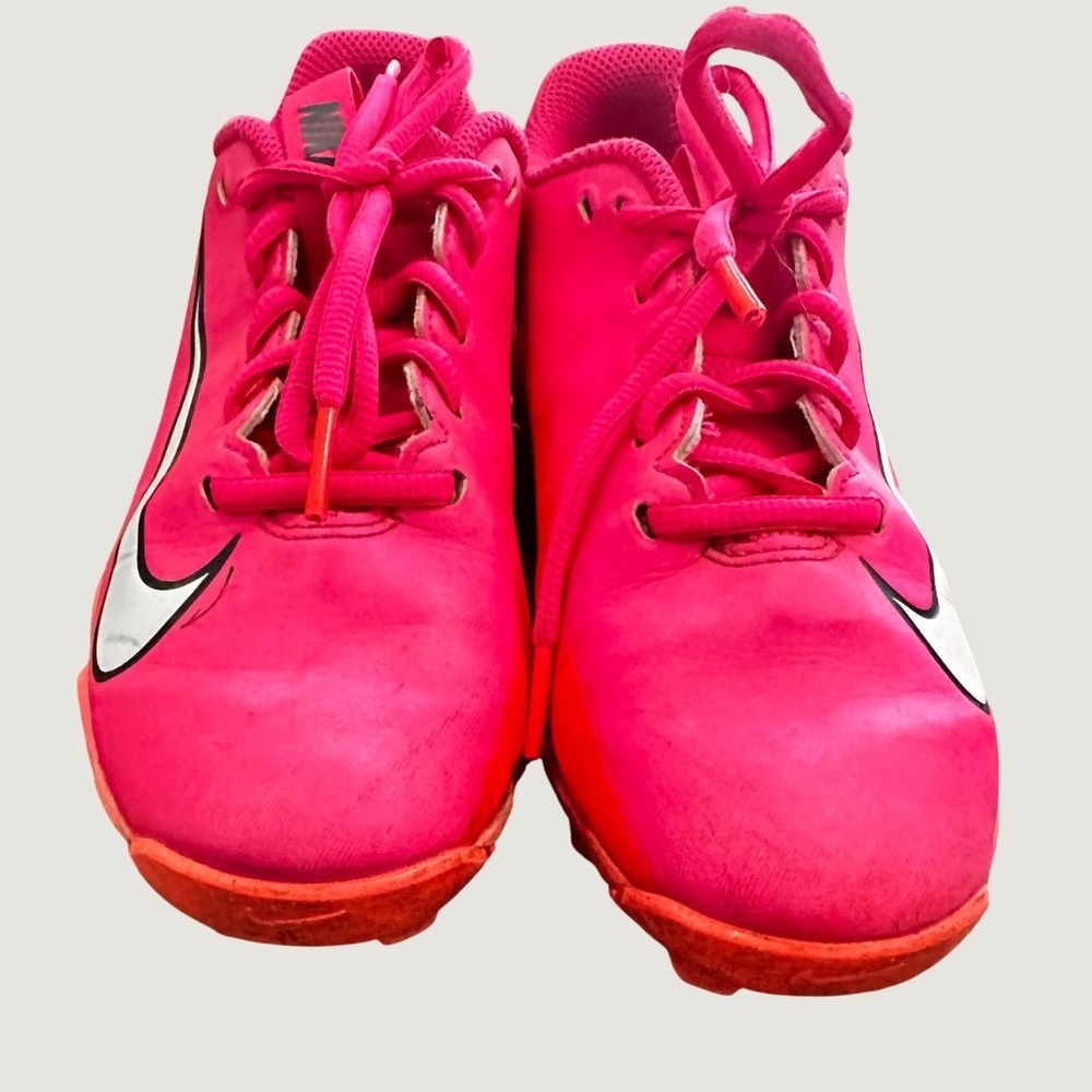Nike Vapor Ultrafly 4 Keystone Kids 4.5Y Pink Orange Baseball Cleats DR4145-600